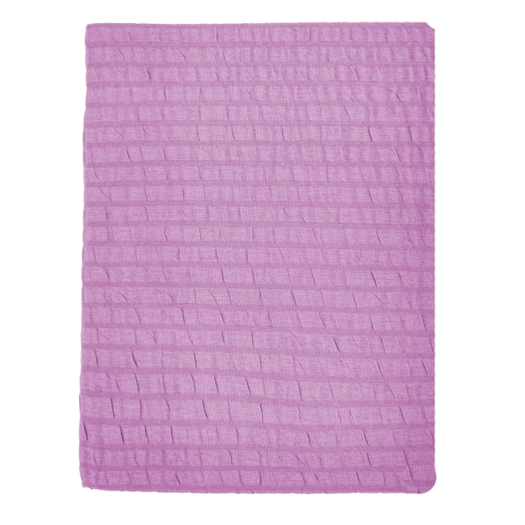 Prześcieradło bawełniane KORA - kolor Lila 10, poskładane prześcieradło, zdjęcie z góry